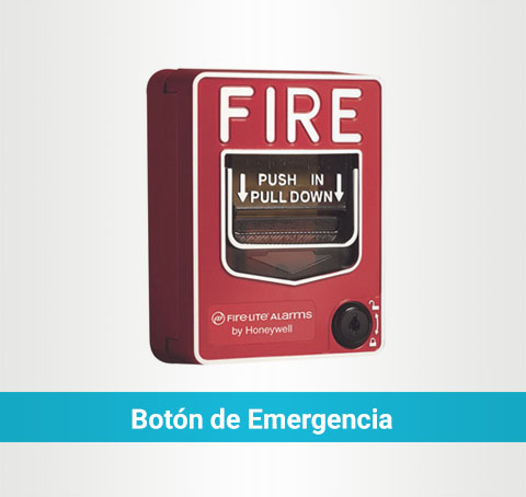 Botón de emergencia contra incendio