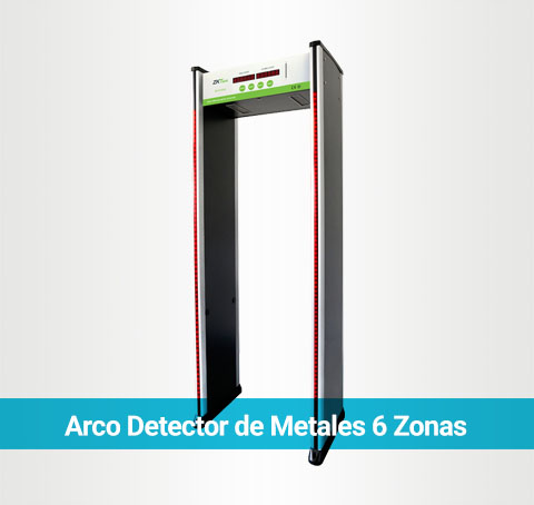 Arco detector de metales de 6 zonas