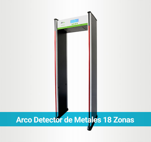 Arco detector de metales de 18 zonas