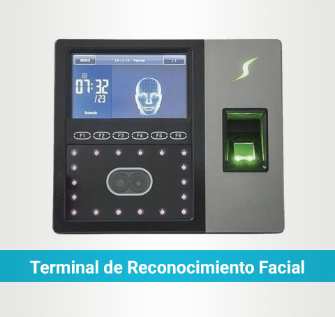 Terminal de control de acceso con reconocimiento facial